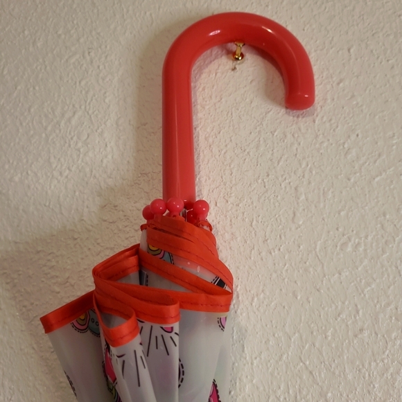 Nicole Miller's Fun Girls Print Frosted Ice Cream Lollipops Hearts Umbrella NWT☔ - Picture 3 of 6